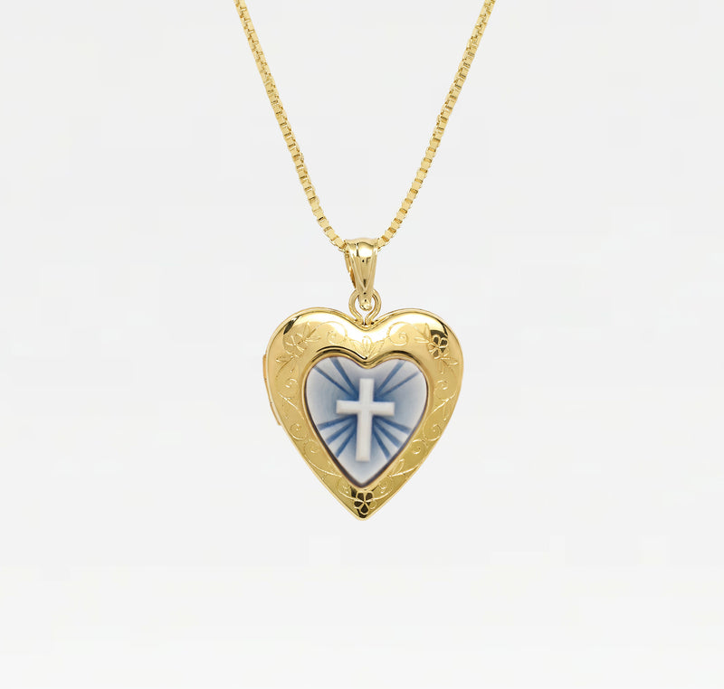 The Blue Cross Photo Locket
