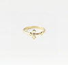 THE SINGLE STONE CROSS RING