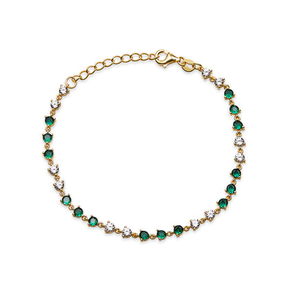 green colored gemstone bracelet