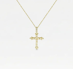 The Daniella Pavé Cross Necklace