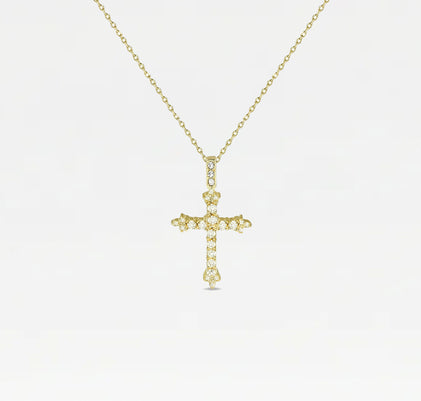 The Daniella Pavé Cross Necklace