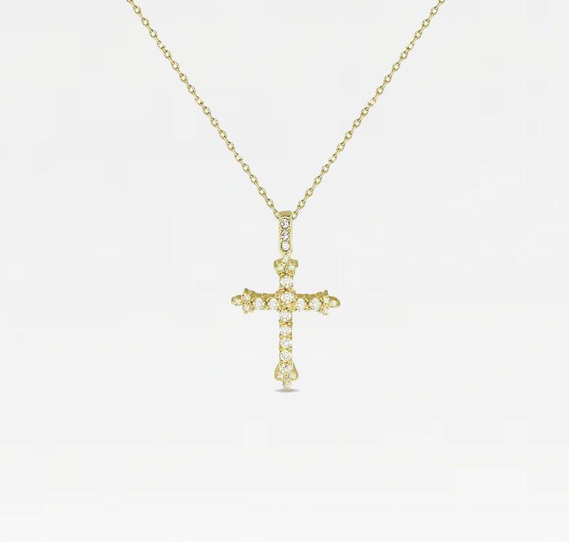 The Daniella Pavé Cross Necklace