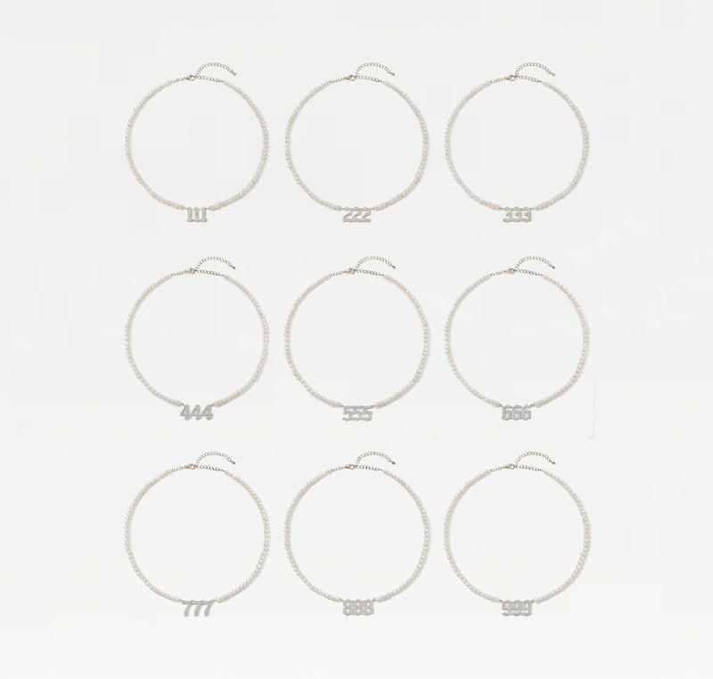 The Pearl Angel Number Necklace