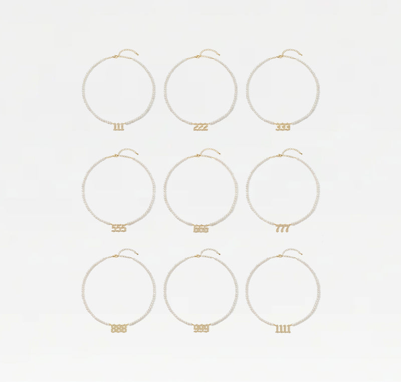 The Pearl Angel Number Necklace