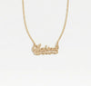 The Double Plate Classic Nameplate Necklace