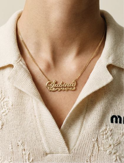 The Double Plate Classic Nameplate Necklace