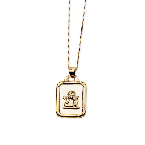 THE DOUX ANGEL 10KT GOLD NECKLACE