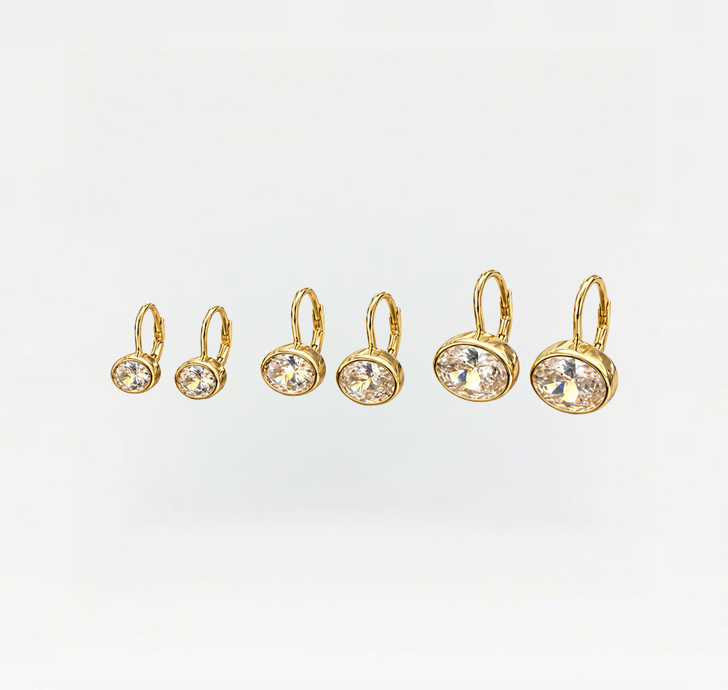 The Ellipse Lever Back Earrings