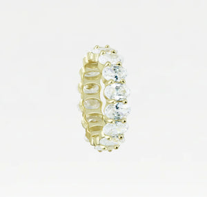 The Oval Cut Eternity Band