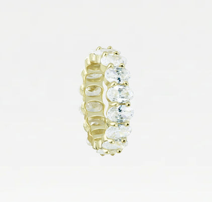 The Oval Cut Eternity Band