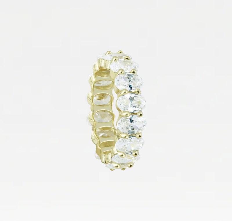 The Oval Cut Eternity Band