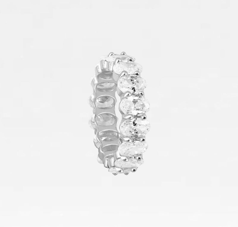 The Oval Cut Eternity Band