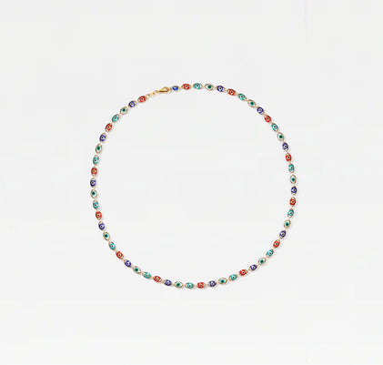 The Full Color Evil Eye Link Necklace