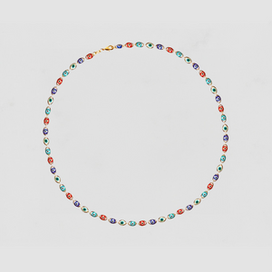 The Full Color Evil Eye Link Necklace