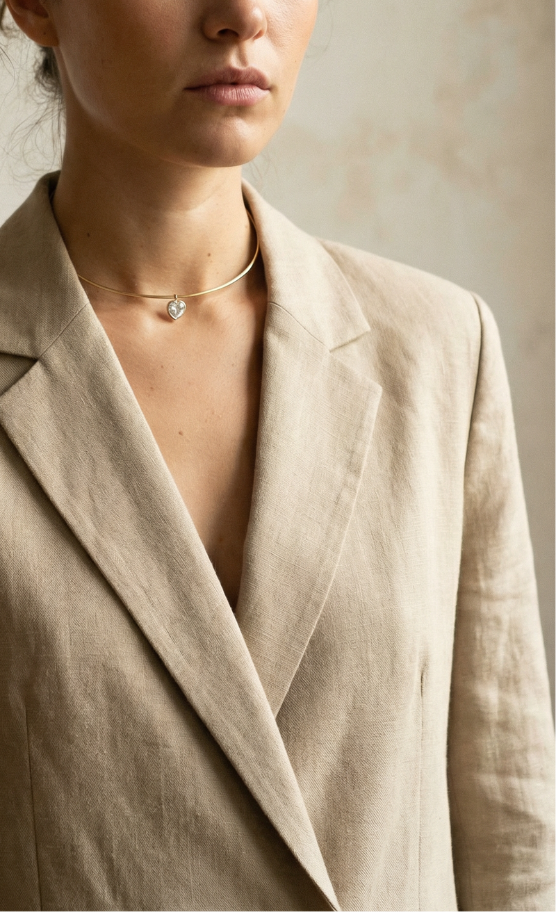 THE HEART PENDANT CHOKER