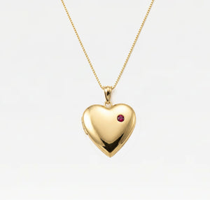 The Gem Heart Photo Locket