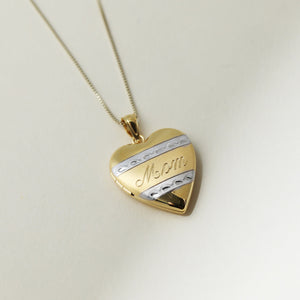 The Mom Two Tone Photo Locket