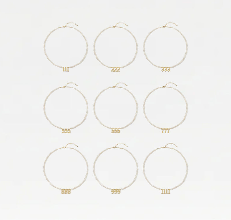 The Pearl Angel Number Necklace