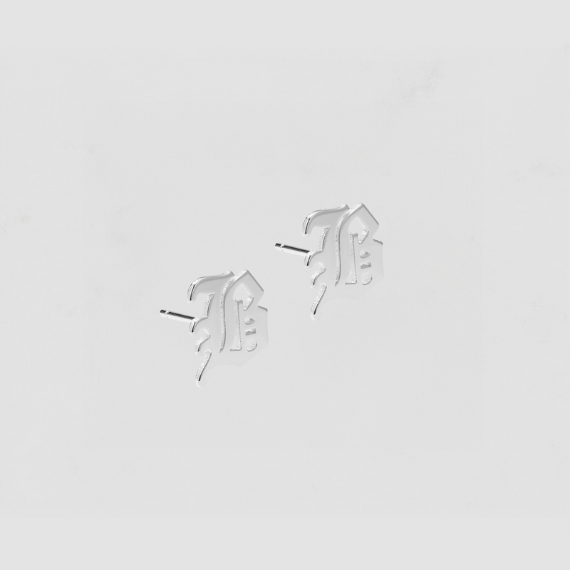 The Gothic Initial Earrings