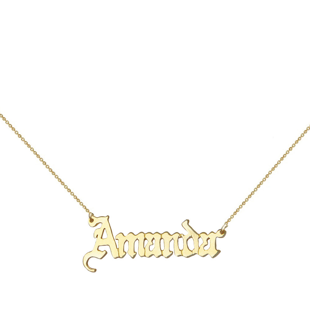 Iced Out Trap Style NamePlate Pendant Necklace – supericedout