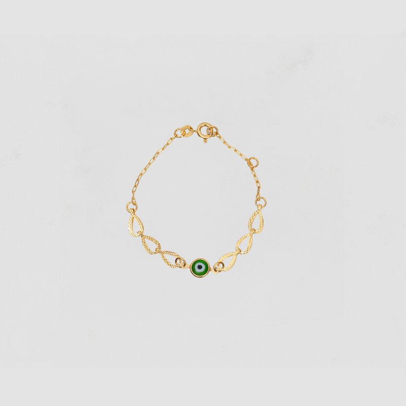 The Green Evil Eye Heirloom Bracelet