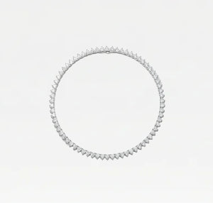 The Iced Out Heart Tennis Necklace