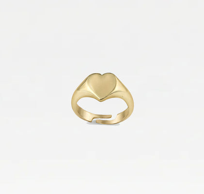 The Tiny Heart Pinky Signet Ring