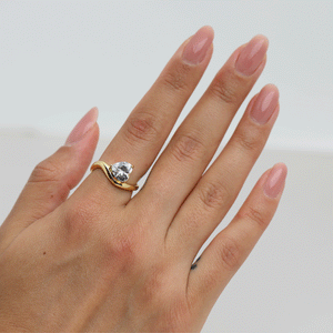 The Heart Stone Friendship Ring (Set of 2)