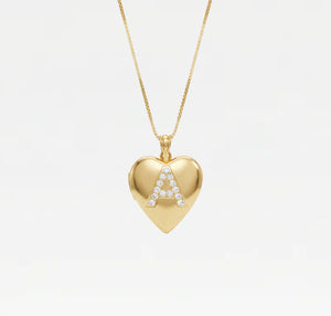 The Pavé Initial Photo Locket