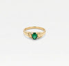 The Emerald Juna Tiny Oval Ring