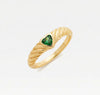 The Emerald Juna Heart Ring