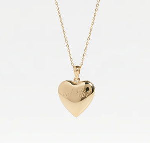 The Engraved Puff Heart Locket