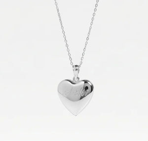 The Engraved Puff Heart Locket