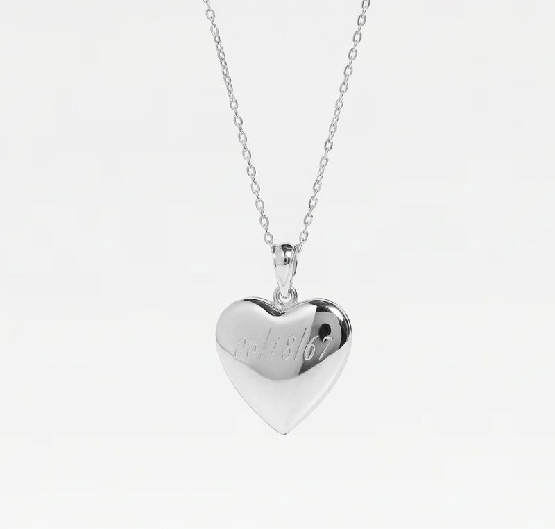 The Engraved Puff Heart Locket