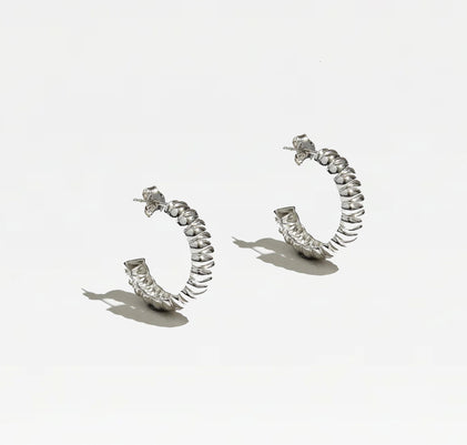 THE MARGAUX MINI SILVER HOOPS