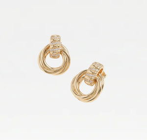 THE MARGAUX STONE KNOT EARRINGS