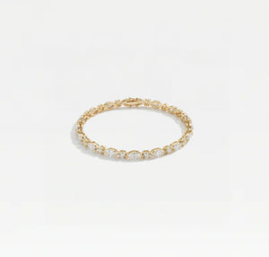 THE MARQUIS ROUND STONE TENNIS BRACELET