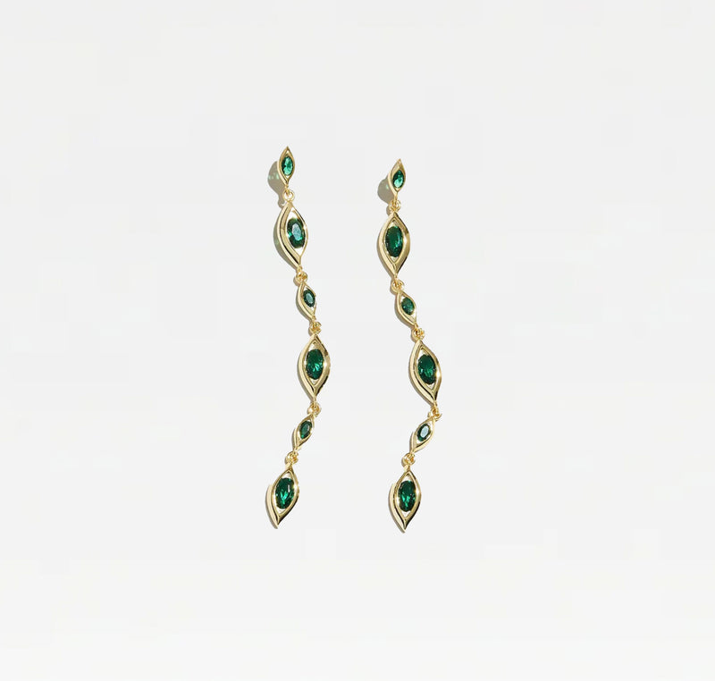 THE MARQUISE DROP EARRINGS
