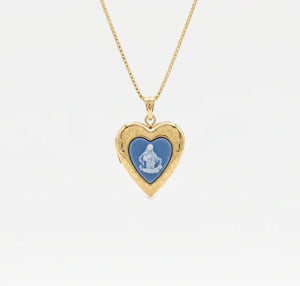 The Blue Mary Photo Locket