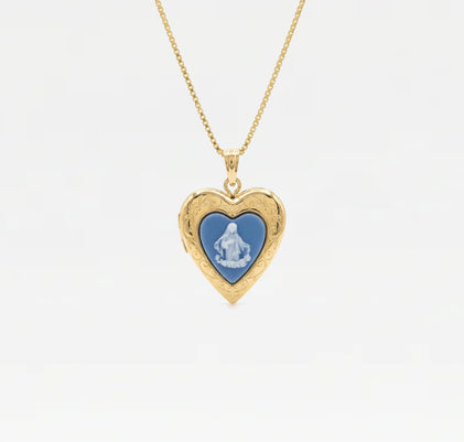 The Blue Mary Photo Locket
