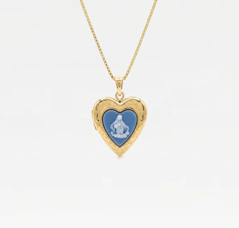 The Blue Mary Photo Locket