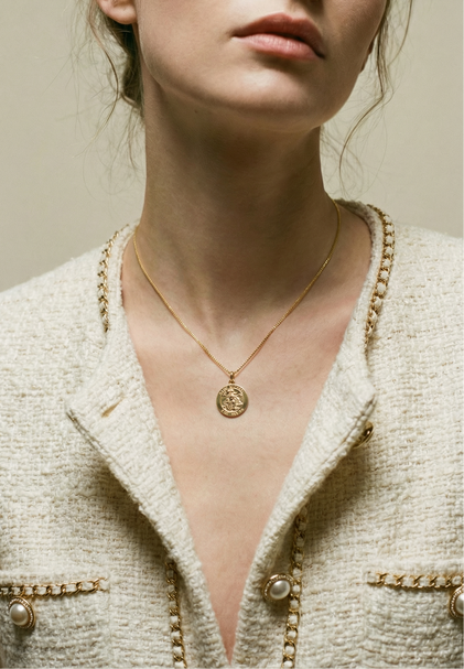 The Saint Michael Single Medal Necklace