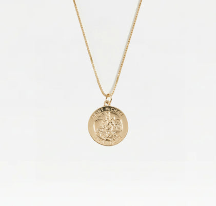The Saint Michael Single Medal Necklace