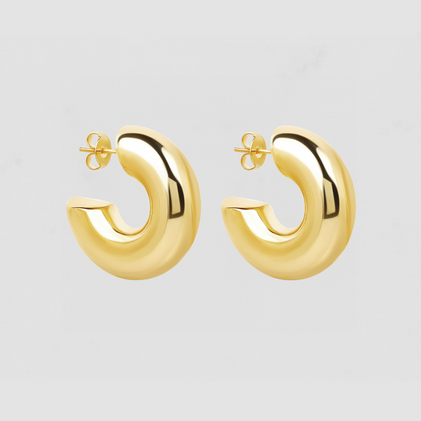 The Medium Gold Hailey Hoops