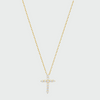 The Mini Bella Pavé Cross Pendant