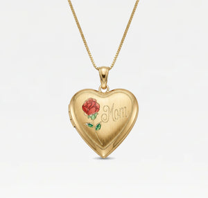 The Mom Rose Photo Locket