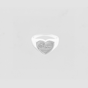 The Mom Heart Signet Ring