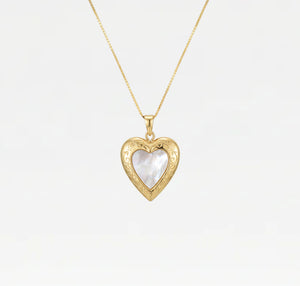The Pearl Heart Photo Locket
