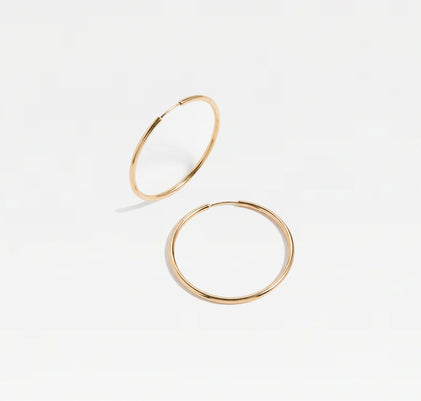 The Thin Mulberry Hoop Earrings