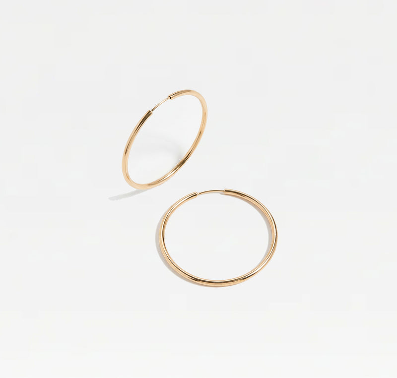 The Thin Mulberry Hoop Earrings